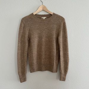 H&M Taupe Marled Crew Neck Sweater